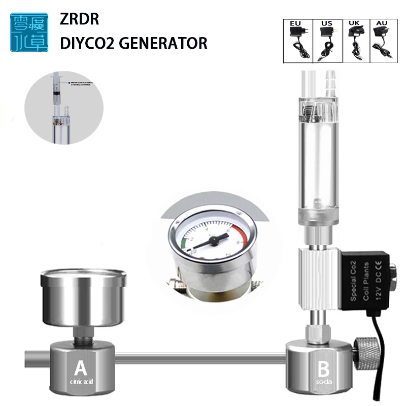 Planted Aquarium Tank Kit - Kit Sistem Generator Reaktor CO2 DIY