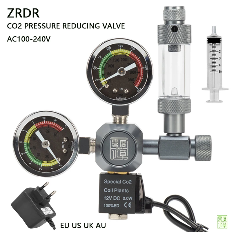 Planted Aquarium Co2 - Regulator CO2 Akuarium ZRDR Katup Elektromagnetik