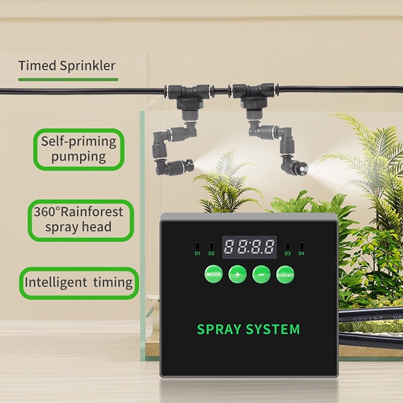 Planted Aquarium Tank Kit - Penyemprot Waktu Otomatis untuk Tanaman Akuarium,