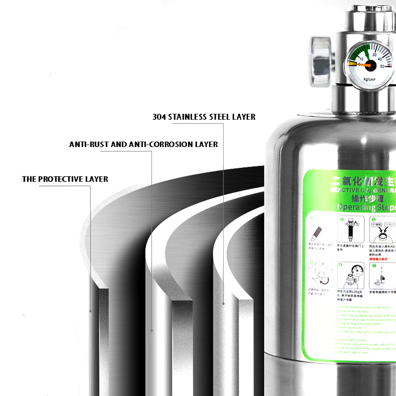 Generator CO2 Akuarium ZRDR de - Planted Aquarium Co2 ulasan dan harga