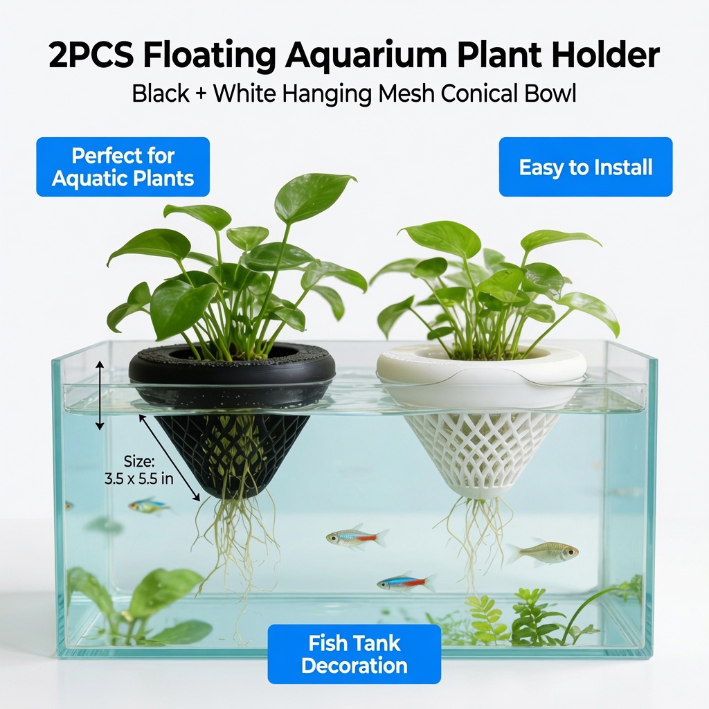 2 Buah Tempat Tanaman Akuarium - Aquarium Plant Rings ulasan dan harga