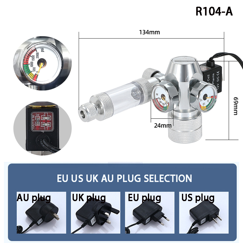 Katup CO2 akuarium DIY, Regula - Planted Aquarium Co2 ulasan dan harga