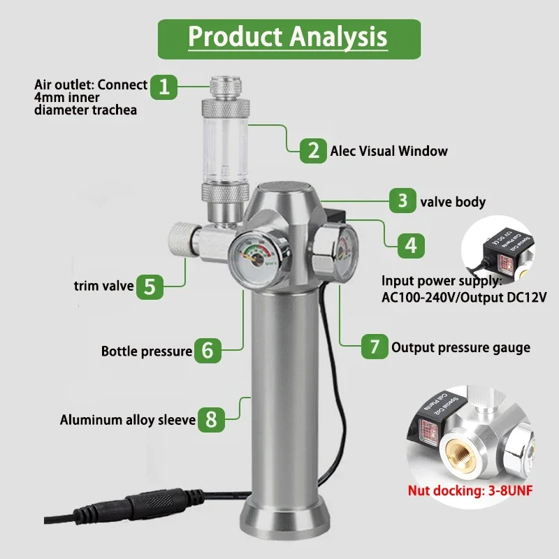 Katup Solenoid Regulator CO2 A - Planted Aquarium Co2 ulasan dan harga
