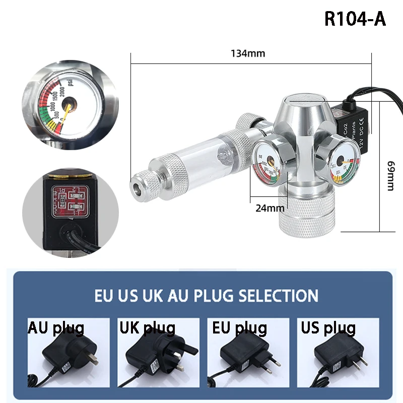 Katup Elektromagnetik Pengatur - Planted Aquarium Co2 ulasan dan harga