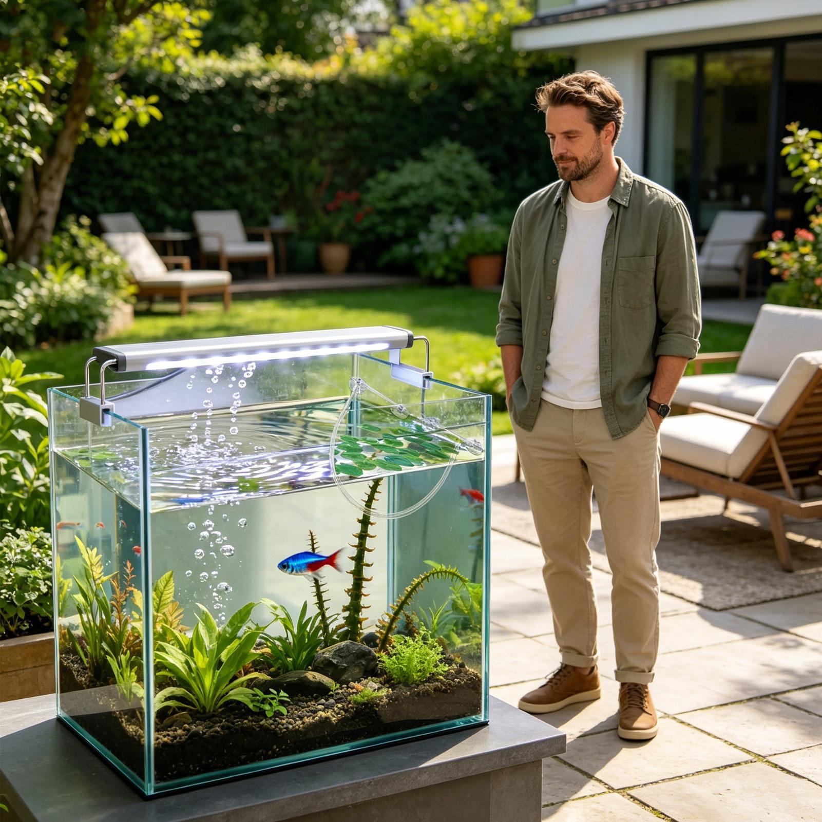 Pembatas Tanaman Terapung Akua - Planted Aquarium Tank Kit ulasan dan harga